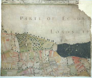 Image: A plat and description of the whole mannor & Lordship of Laxton with Laxton Moorehouse in ye county of Nottingham and also of the mannor & Lordship of Kneesall lying adiacent to ye aforesaid mannor of Laxton